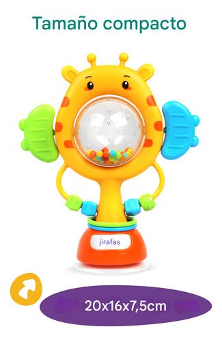 Miniatura 4 de DIDACTICO SONAJERO JIRAFA CON VENTOSA